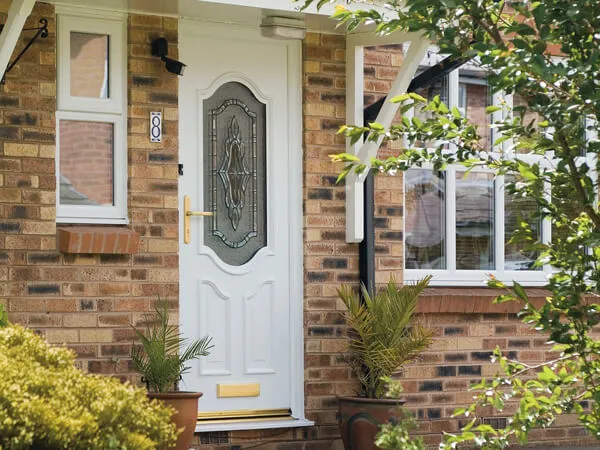 White UPVC Door